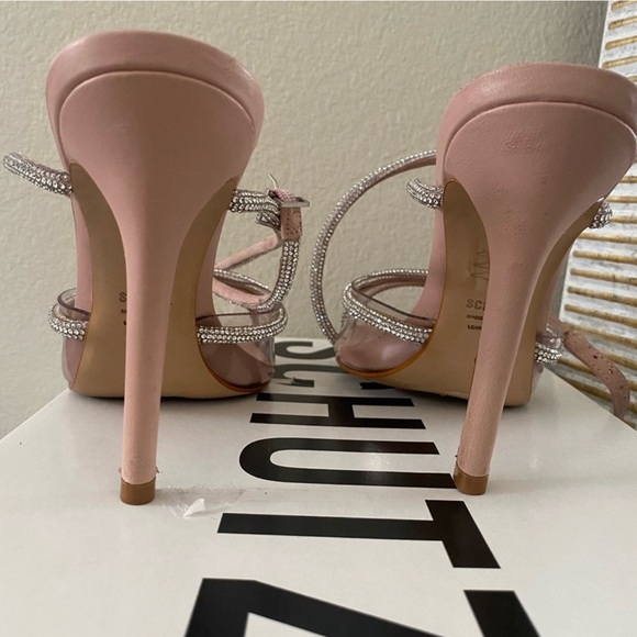 SCHUTZ Strapped Heels w/Rhinestones Size 8 - Picture 5 of 6